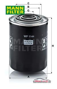 Achat de MANN-FILTER WP 1144 Filtre à huile pas chères