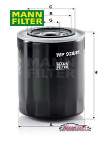 Achat de MANN-FILTER WP 928/81 Filtre à huile pas chères