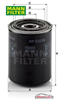 Achat de MANN-FILTER WP 928/82 Filtre à huile pas chères