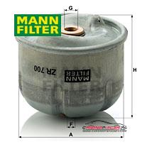 Achat de MANN-FILTER ZR 700 x Filtre à huile pas chères