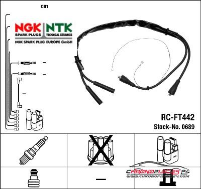 Achat de NGK 0689 Kit de câbles d'allumage pas chères