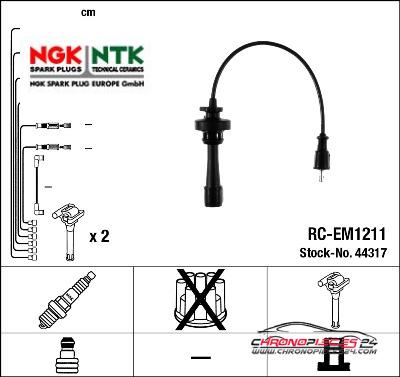 Achat de NGK 44317 Kit de câbles d'allumage pas chères