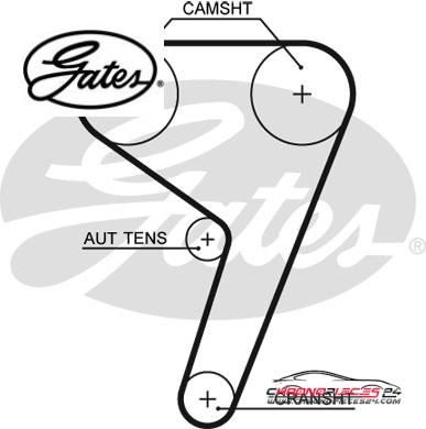 Achat de GATES 5669XS Courroie crantée pas chères