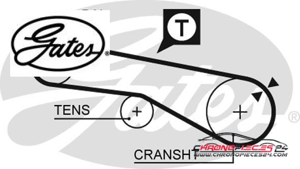 Achat de GATES K015074XS Kit de distribution pas chères