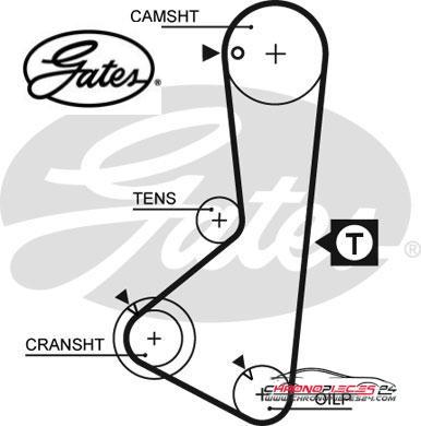 Achat de GATES K015075XS Kit de distribution pas chères