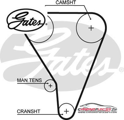 Achat de GATES K015117XS Kit de distribution pas chères