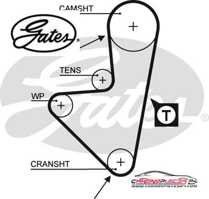 Achat de GATES K015175XS Kit de distribution pas chères