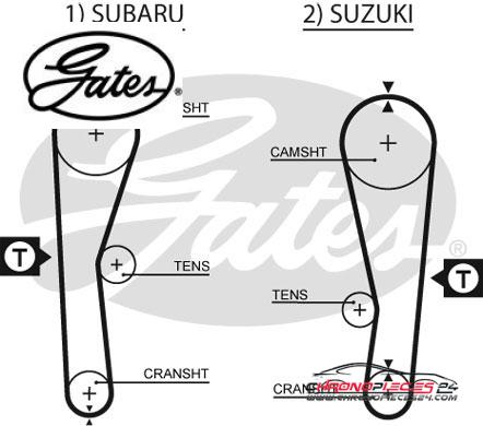 Achat de GATES K015240XS Kit de distribution pas chères