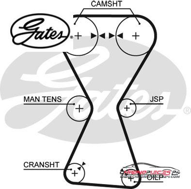 Achat de GATES K015255XS Kit de distribution pas chères