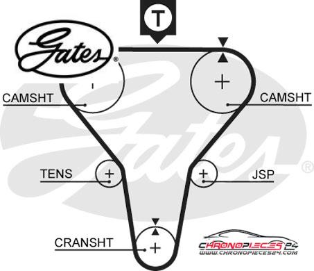 Achat de GATES K015273XS Kit de distribution pas chères