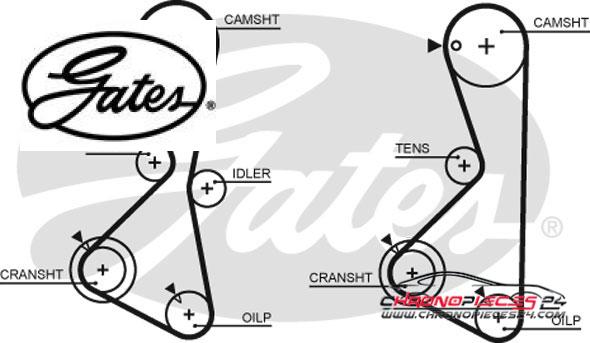 Achat de GATES K015373XS Kit de distribution pas chères