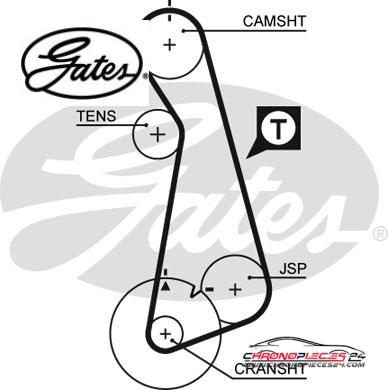 Achat de GATES K015424XS Kit de distribution pas chères