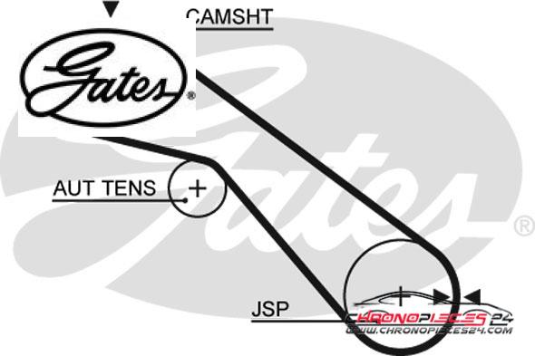 Achat de GATES K015405XS Kit de distribution pas chères