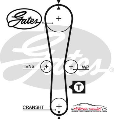 Achat de GATES K015454XS Kit de distribution pas chères