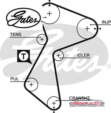 Achat de GATES K015485XS Kit de distribution pas chères