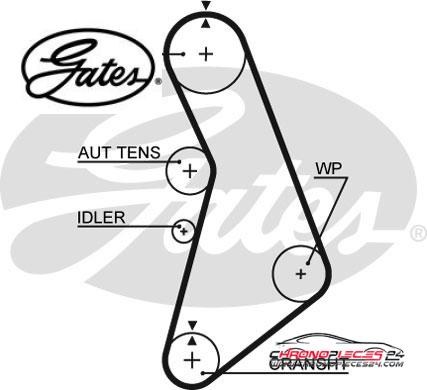 Achat de GATES K015491XS Kit de distribution pas chères