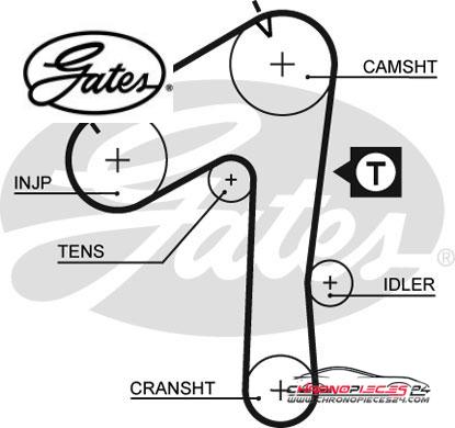 Achat de GATES K015483XS Kit de distribution pas chères