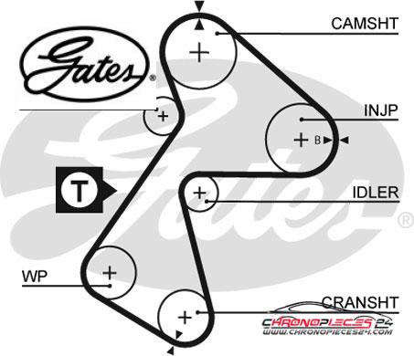 Achat de GATES K015484XS Kit de distribution pas chères