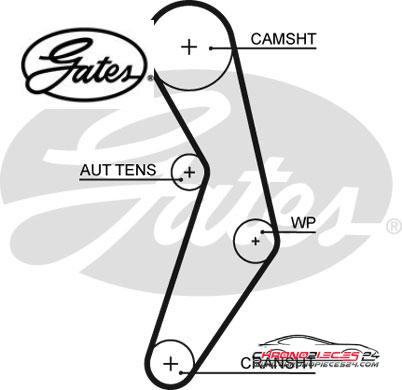 Achat de GATES K015503XS Kit de distribution pas chères