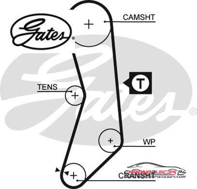 Achat de GATES K015544XS Kit de distribution pas chères