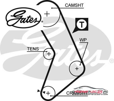 Achat de GATES K015545XS Kit de distribution pas chères