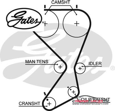 Achat de GATES K015556XS Kit de distribution pas chères