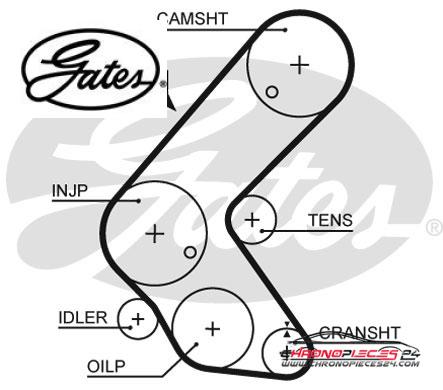 Achat de GATES K015563XS Kit de distribution pas chères