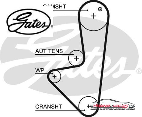 Achat de GATES K015574XS Kit de distribution pas chères