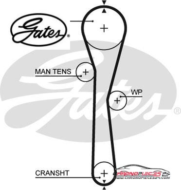 Achat de GATES K015577XS Kit de distribution pas chères