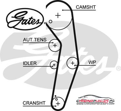 Achat de GATES K015569XS Kit de distribution pas chères