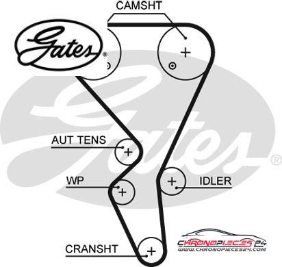 Achat de GATES K015581XS Kit de distribution pas chères