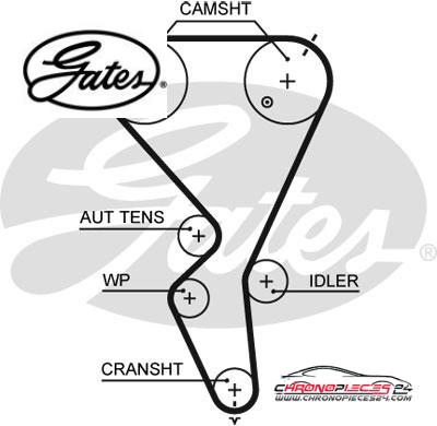 Achat de GATES K015615XS Kit de distribution pas chères