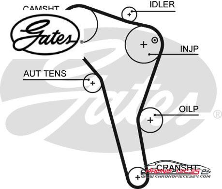 Achat de GATES K015622XS Kit de distribution pas chères