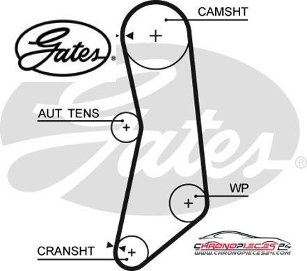 Achat de GATES K015626XS Kit de distribution pas chères