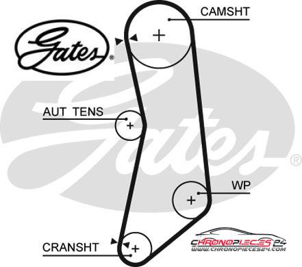 Achat de GATES K015627XS Kit de distribution pas chères