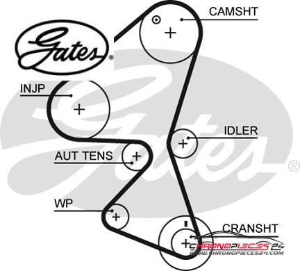 Achat de GATES K015598XS Kit de distribution pas chères