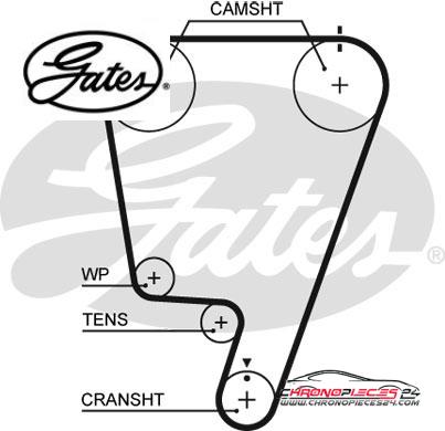 Achat de GATES K015643XS Kit de distribution pas chères