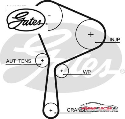 Achat de GATES K015654XS Kit de distribution pas chères