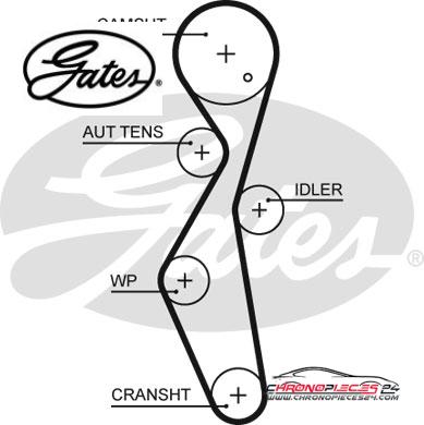 Achat de GATES K015672XS Kit de distribution pas chères