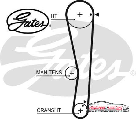 Achat de GATES K015687XS Kit de distribution pas chères