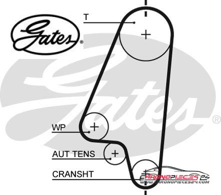 Achat de GATES K015310XS Kit de distribution pas chères