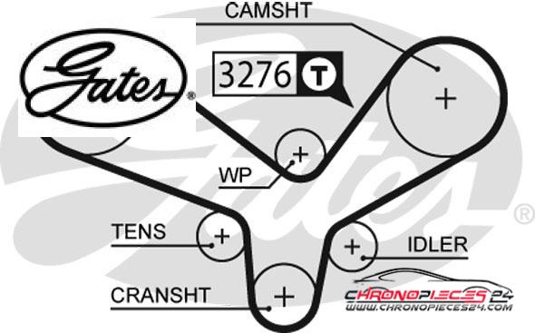 Achat de GATES K015344XS Kit de distribution pas chères