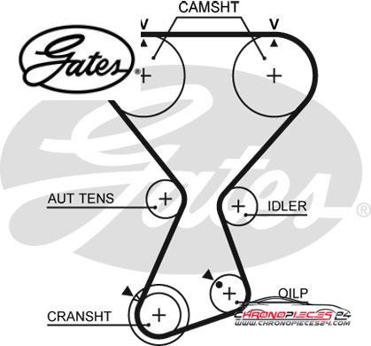 Achat de GATES K01T313 Kit de distribution pas chères