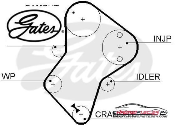 Achat de GATES K025049XS Kit de distribution pas chères