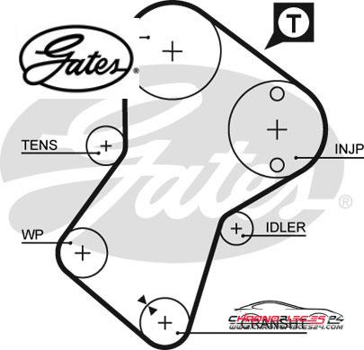 Achat de GATES K025049XS Kit de distribution pas chères