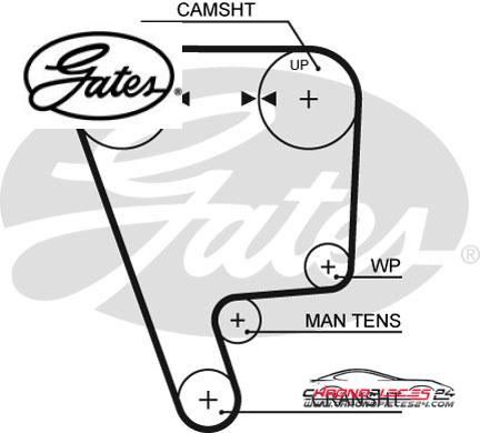 Achat de GATES K025349XS Kit de distribution pas chères