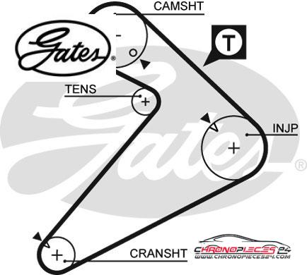 Achat de GATES K025222 Kit de distribution pas chères