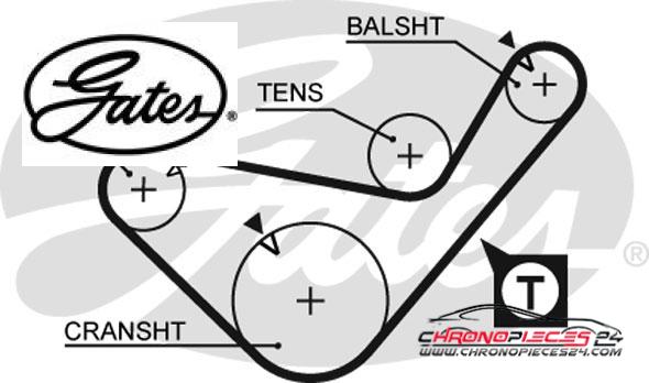 Achat de GATES K025435XS Kit de distribution pas chères