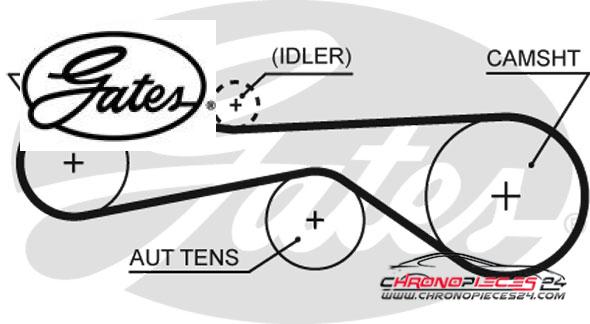 Achat de GATES K025676XS Kit de distribution pas chères