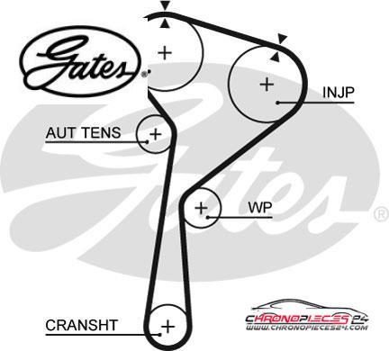 Achat de GATES K025578XS Kit de distribution pas chères